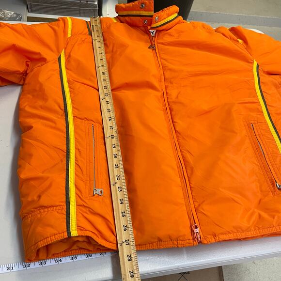 VTG Gerry Bright Orange Down Fill Mountain Work Jacket Men's XL Made in USA - Picture 13 of 13